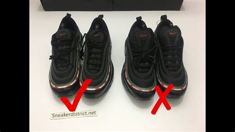 nike 97 undefeated fake vs real|false nike air max 97.